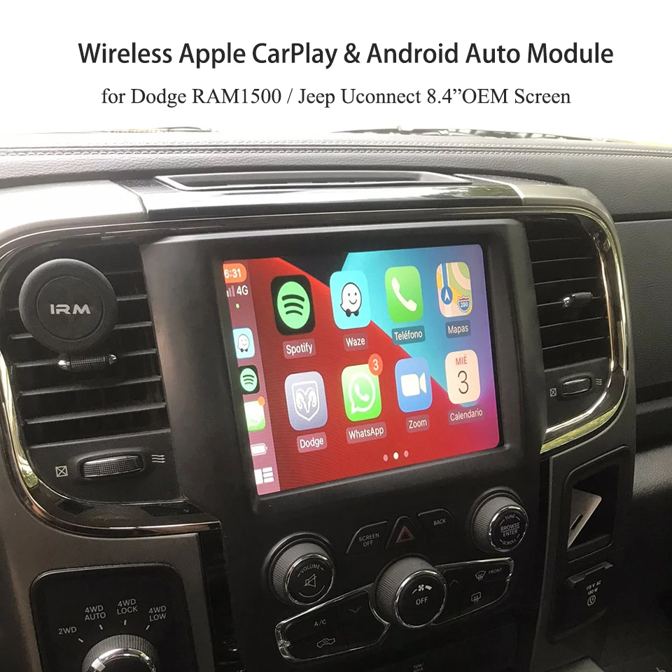 Solución Apple CarPlay para Dodge Challenger Charger Durango Uconnect