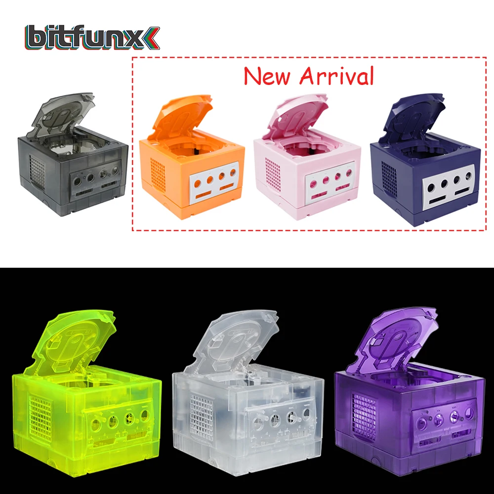 BitFunx NGC Transparent Box Replacement Case For DOL-001 and DOL-101 NGC GameCube Retro Video Game Console