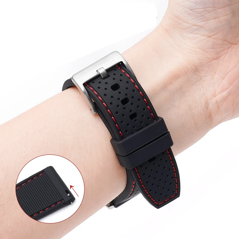 Nuovo Cinturino Sportivo In Silicone Per Oris Seiko Timex Citizen Watchband 20Mm 22Mm Cinturino Tropico In Silicone Da Uomo Smart Watch Strap