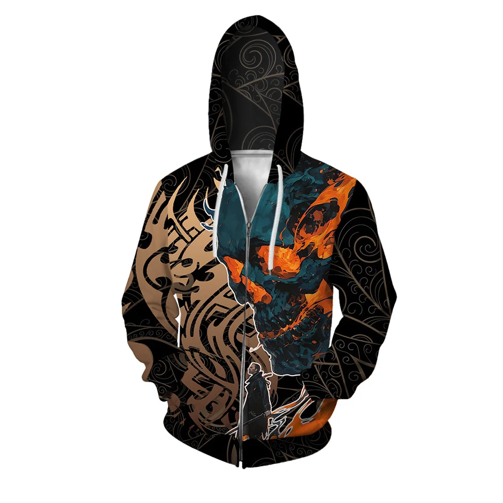 thumbnail image 1 of Sudadera con capucha para hombre cómoda y elegante Sudadera con capucha para hombre moderna y versátil Nueva sudadera con capucha y sudaderas Sudadera con capucha estampada personalizada con cremaller, 1 of 5