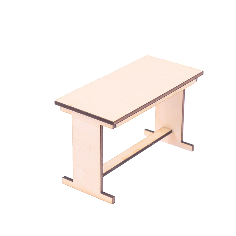 

1PC 1:12 Dollhouse Miniature Table Office Desk Dining Table Furniture Home Model Decor Toy Doll House Accessories