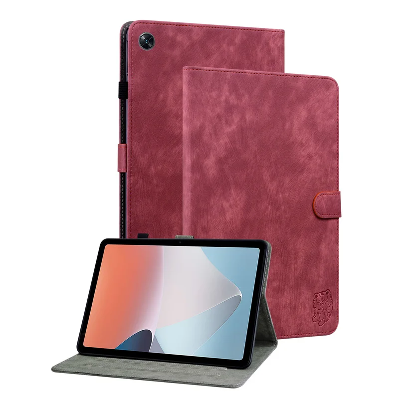 

Case For Oppo Pad Air Magnetic Case 10.36‘’inch Fashion Cute Tiger PU Leather Wallet Cover Funda