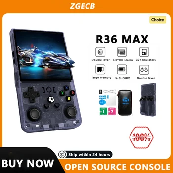 Open Source R36MAX Retro Handheld Video Game Console RK3326 Chip 64/128G Portable Pocket Game Player 4‘’HD Screen R36 PRO R36S 1