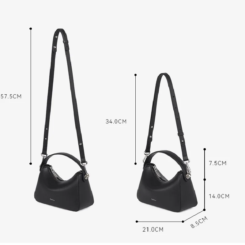 Sac à main en cuir de vache pour femmes, nouvelle marque, Original, à la mode, utilisation professionnelle, bourse de mariage, noir #3091