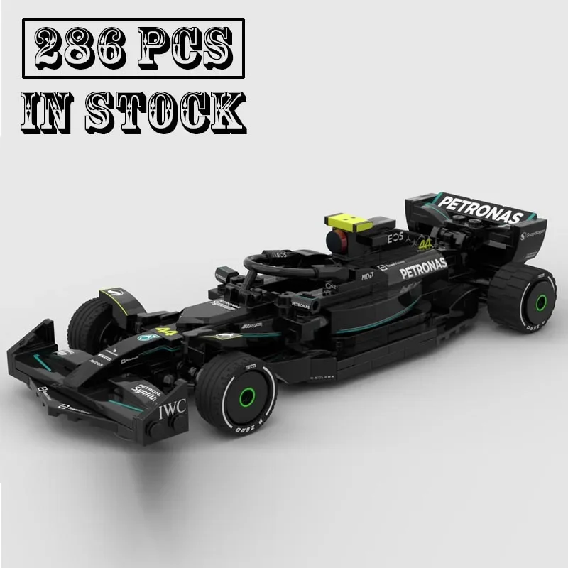 

Новая модель Testarossa MOC-140384 F1 W14, модель 1 командной колышки, Строительный набор, строительные блоки, детские игрушки, подарки на день рождения