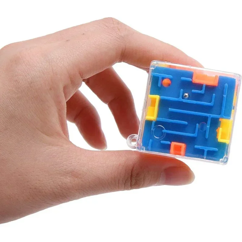 Magic Puzzle Cube 3D Maze Magic Cube Six-sided Transparent Puzzle Speed Cube Rolling Ball Magic Cubes Maze Toys For Children Stress Reliever Toys