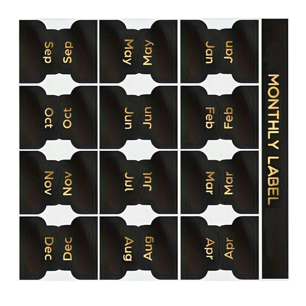 Monthly Planning Stickers Labels Book Sticky Tabs Bookmark for Annotating Books Aesthetic Annotation Portable