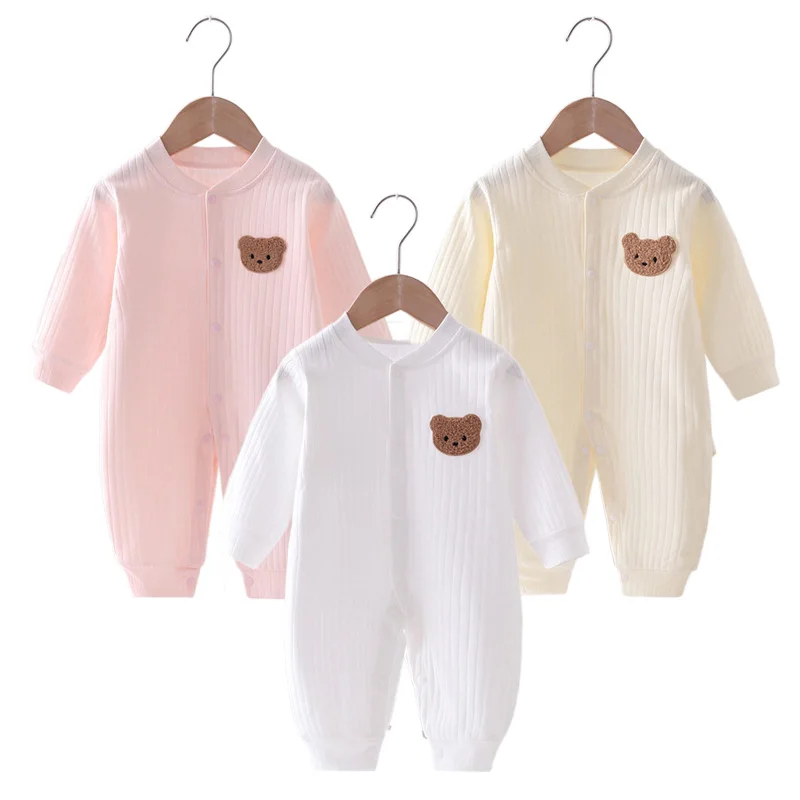 Newborn Baby Clothes Girls Boys Rompers Warm Pajamas Cute Onesies for Babies Long Sleeve Bodysuit & One-piece