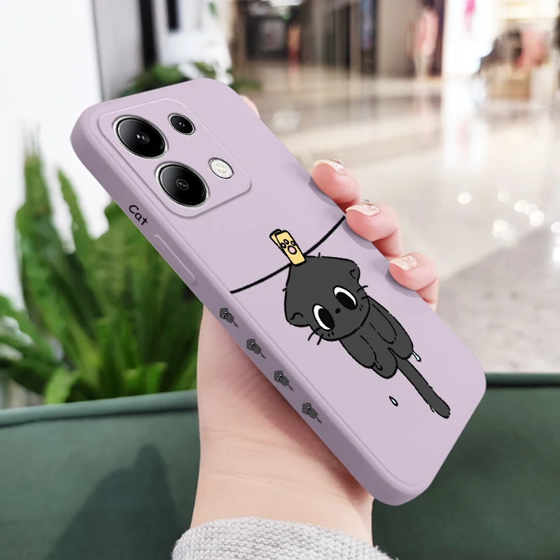 Sun Cat Liquid Silicone Phone Case – Durable and Stylish Protection