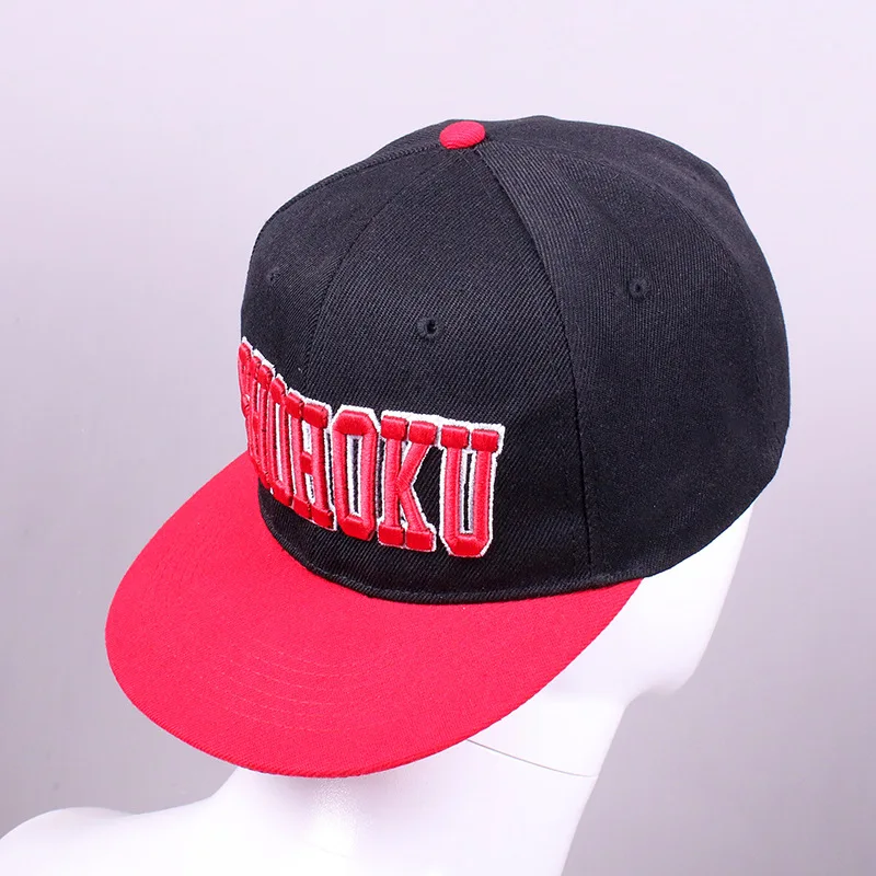 Anime SLAM DUNK Sakuragi Hanamichi cosplay Hat Unisex Letter Embroidery Casual Baseball Cap Sun hat Flat brimmed Hat