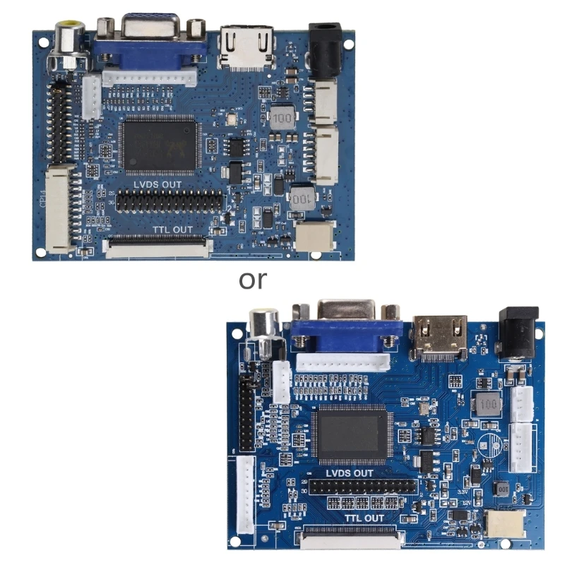 

ЖК-дисплей, 50-контактный универсальный контроллер TTL LVDS, HDMI-совместимый 1,2 VGA 2AV для AT070TN90 92 94, плата драйвера