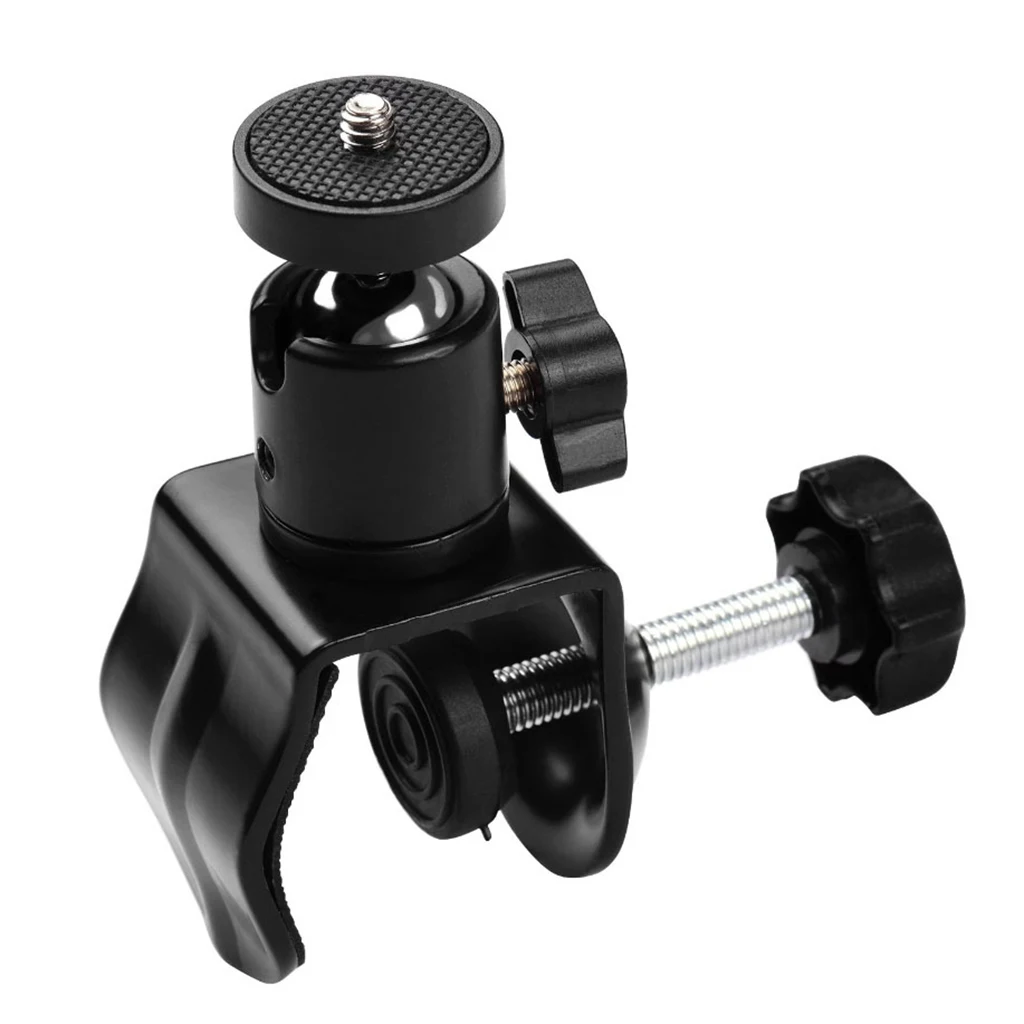FEICHAO U Clamp Camera Desktop Holder with Adjustable 1/4 Screw Mini Ball Head Mount For DSLR Camera Monitor LED Light