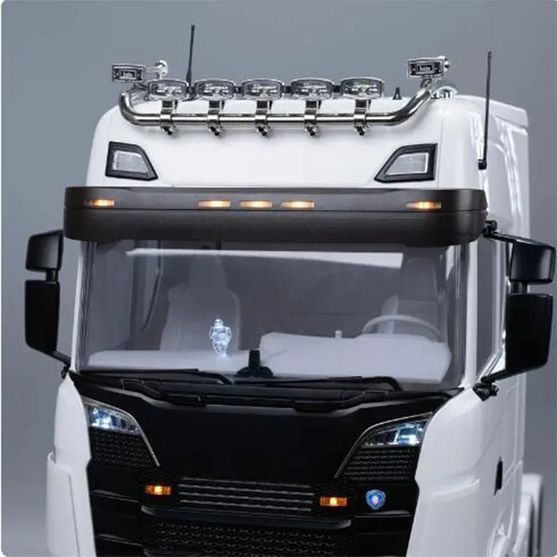 

1:14th Scale LED Simulation Sun Visor Light Lamp for Tamiya RC Dump Truck SCANIA 770S 6X4 56368 8X4 56371 Car Upgrade