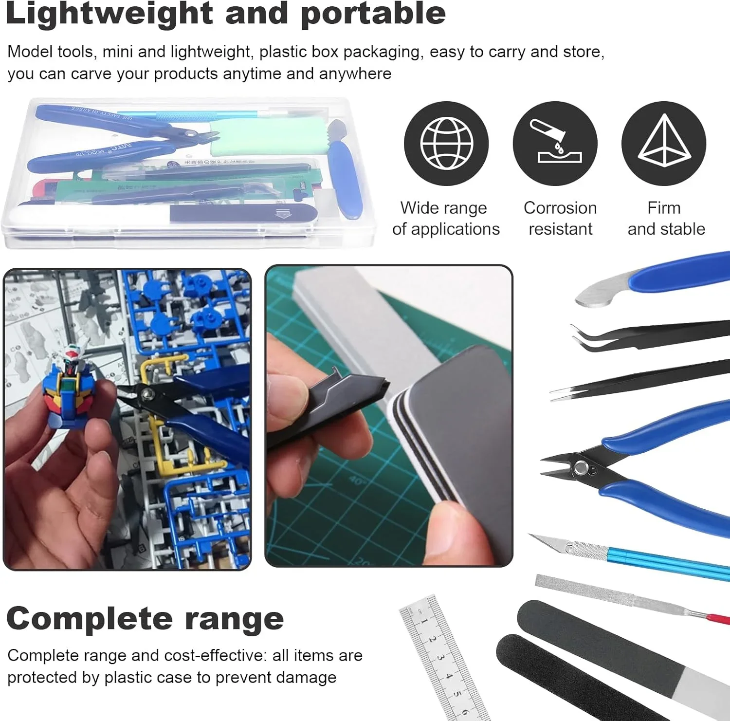 Gundam Model Tools Kit Gunpla Tool Model Hobby Tool Kits Gundam Modeler Basic Tools for Hobby Building Making Assembling