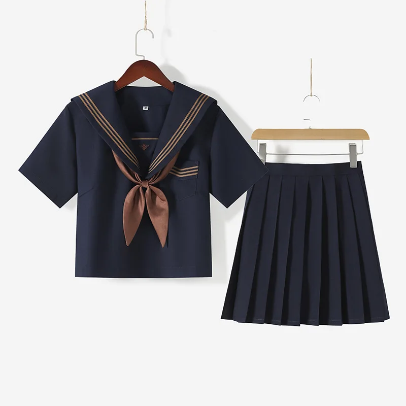 Cyanosis Orthodox College Style Japanese and Korean Student Uniform JK Uniform Anime Cosplay Sailor Class Top and Skirt