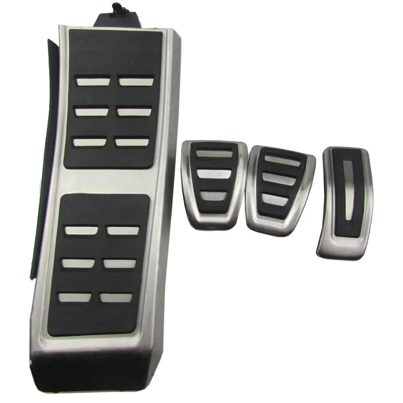 Car Accessories Car Pedals Pedal Cover Stainless Steel Pedal Cover Racing Pedals DSG Sport Pedals FIT For Audi A4 B8 A6 A7 A8 S4 RS4 A5 S5 RS5 8T Q5 SQ5 8R Fuel Brake Footrest