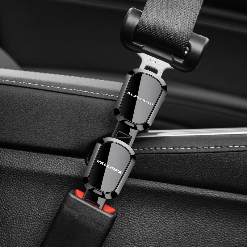1pc Car Seat Belt Extension Plug Metal Seat Belt Clip Adjustable Extender For toyota alphard vellfire Car Accessories