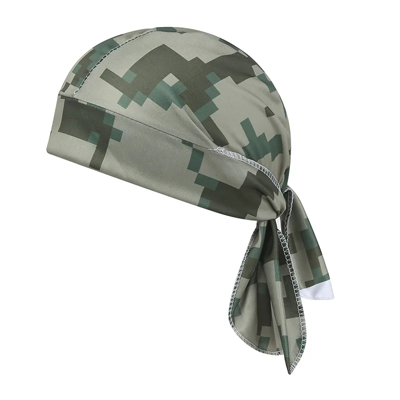 Camouflage Headband Bandana Handkerchief Head Man Pirate Hat Cycling Hood Sun Protection Sports Breathable Printed Headscarf camouflage bandana