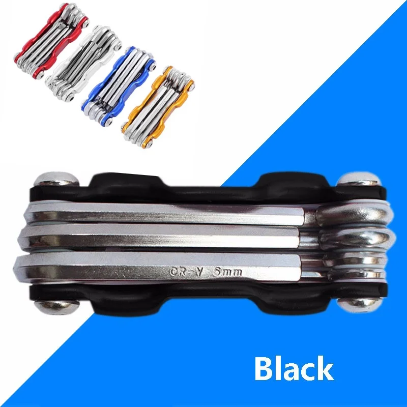 자전거 Repaire 세트 스포크 육각 알렌 렌치 스크류 드라이버 경량 휴대용 7 In 1 산악 자전거 사이클링 멀티 수리 도구 키트