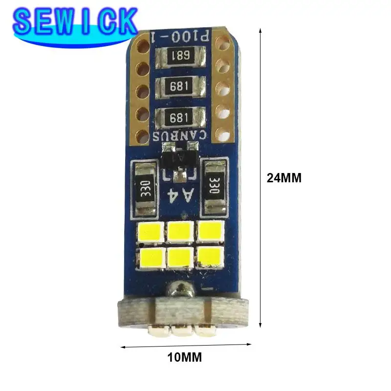 100pcs Canbus T10 Led W5W Led 18led 2016smd LED ���� ���� 194 168 �ǳ� �Ǳ� ���� ���� �÷���Ʈ ���� 6000K