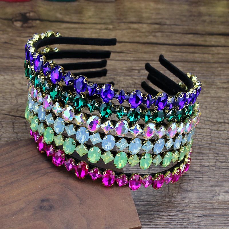 handmade sparkly crystals hairbands diamante hair jewelry rhinestone headbands for fashion women girls jewelry accessories,hair accessory