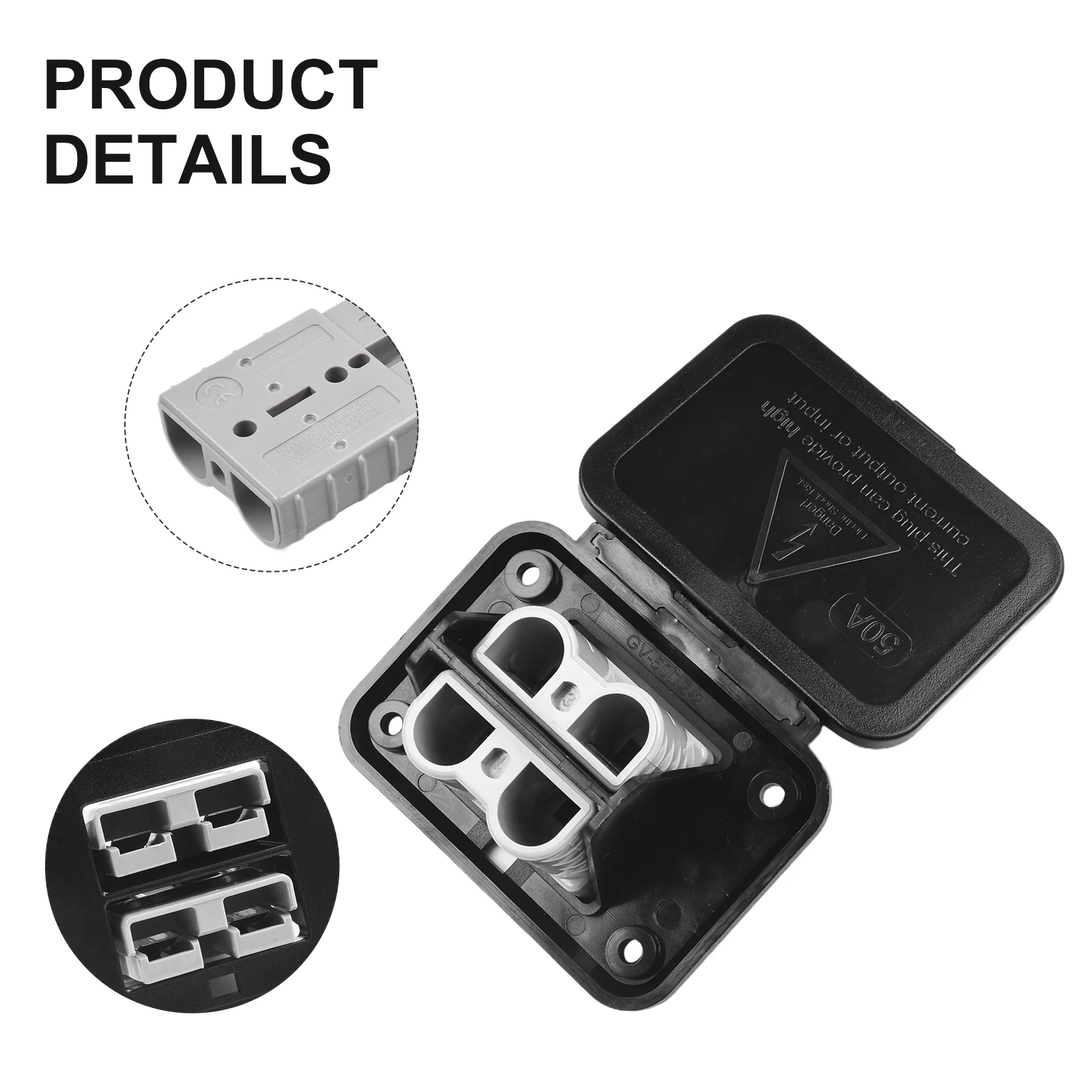 Twin Dual Flush Mount Bracket For Anderson Plug Power Connection For 12-6 AWG Diameters Ranging 1 Set wire connector,wire connector terminals,electrical connectors,cable connector,electrical connector,power plug,power plugs