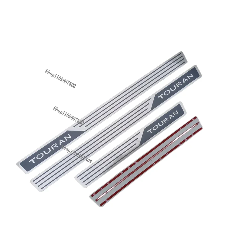 

For Touran 2005-2015 Welcome Pedal Modification Special Stainless Steel Ultra Thin Threshold Strip Decorate Accessories Interior