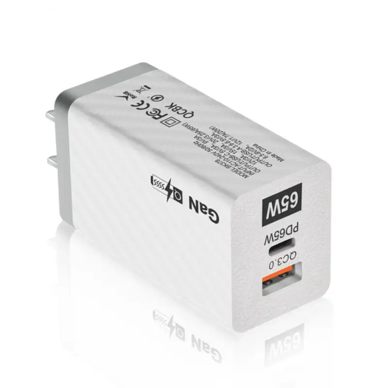 

Зарядное устройство GaN 65 Вт для iPad, Macbook, ноутбуков, USB Type C PD QC3.0, Сверхбыстрая Зарядка для телефона 14 13 12 11 Max
