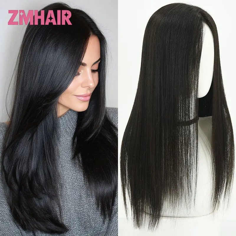 실크 베이스 가발 풀 핸드타이드 레미 유럽산 헤어 글루리스 착용 간편 가볍고 얇은 부드러운 5x5'' 실크 탑 PU 엣지 여성용 실크 10-24인치