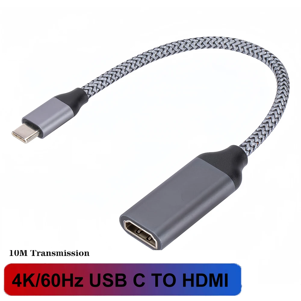 Premium 4K HDMI Cable with USB-C Connector - High-Speed HDTV Converter