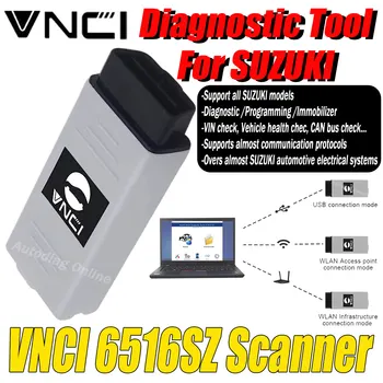 VNCI 6516SZ Scanner per Suzuki Auto OBD2 Strumento di scansione diagnostica Programmazione Immobilizzatore Adattatore WLAN per STD2 OEM Software Scanner