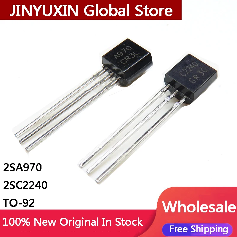 100 Uds 2SA970 2SC2240 TO92 (50 Uds * 2SA970 + 50 Uds * C2240) TO-92 ...