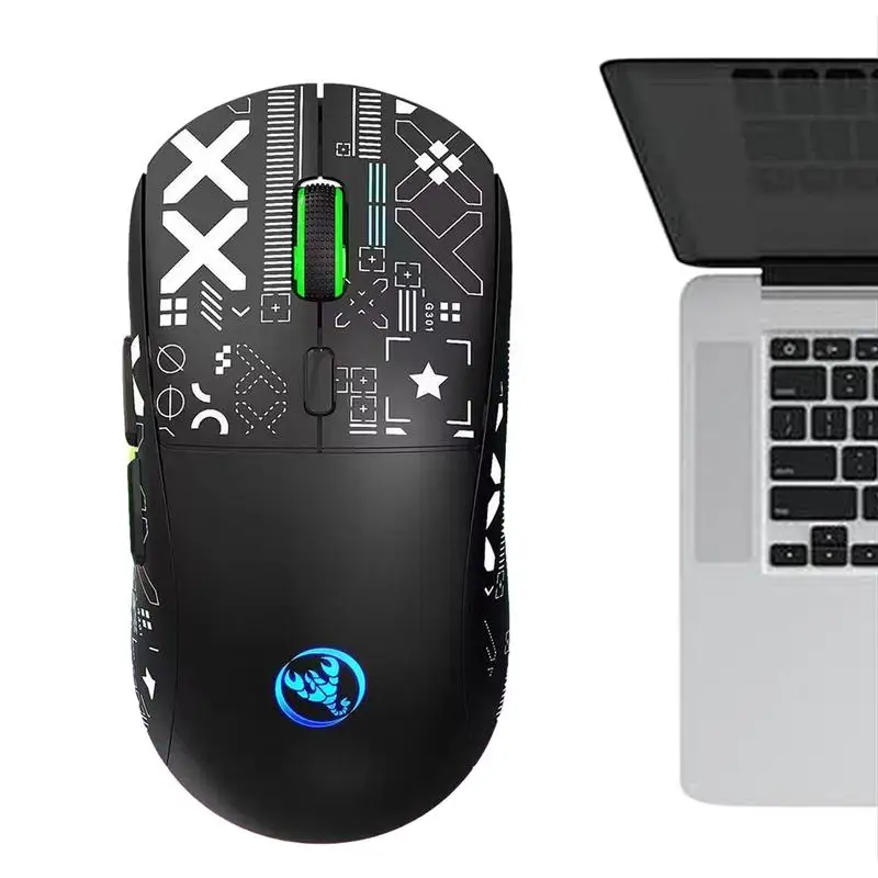 

Беспроводная игровая мышь, беспроводная игровая мышь для ПК, высокоточная игровая беспроводная мышь Type-C с RGB подсветкой для ПК, ноутбука