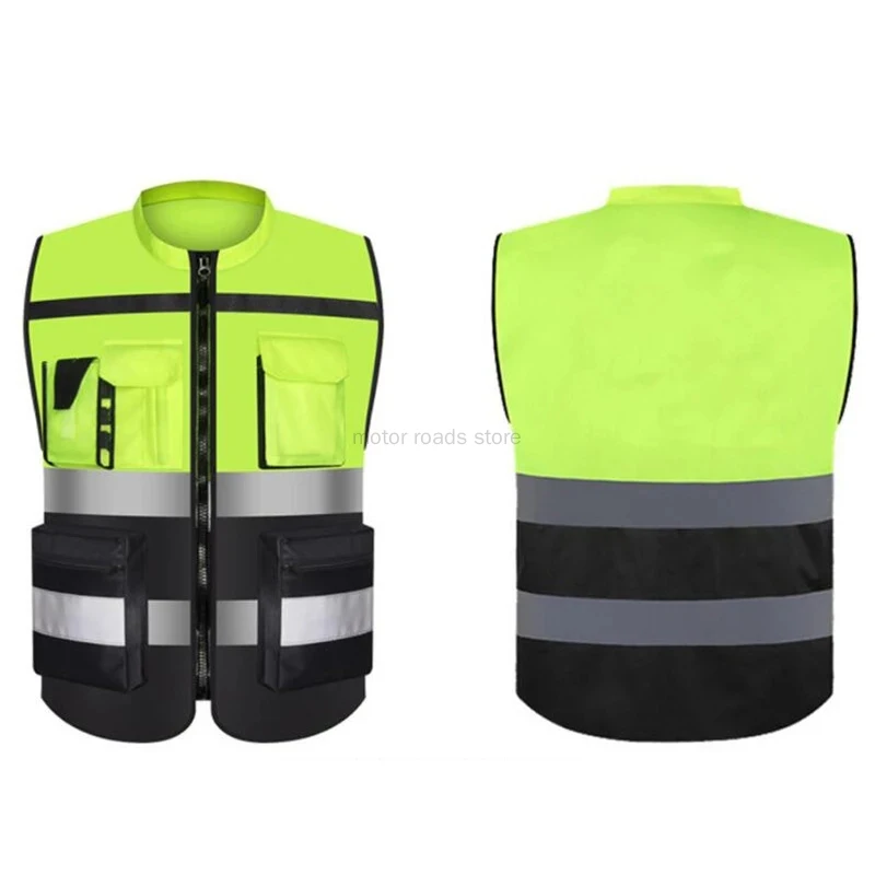 Reflective Vest Safety Running Gear with Pocket Neon Yellow High Visibility for Running Biking Walking Men & Women reflective safety vest,reflective safety jacket