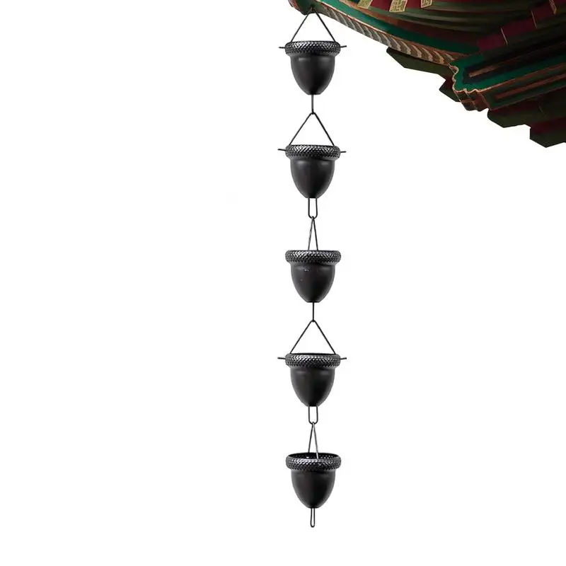Acorn Rain Chain Rain Gutter Chain For Gutter Roof Decoration Metal Drainage Downspout Tool