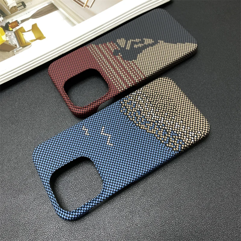 Sleek Luxury Matte Carbon Fibre Shockproof Phone Case