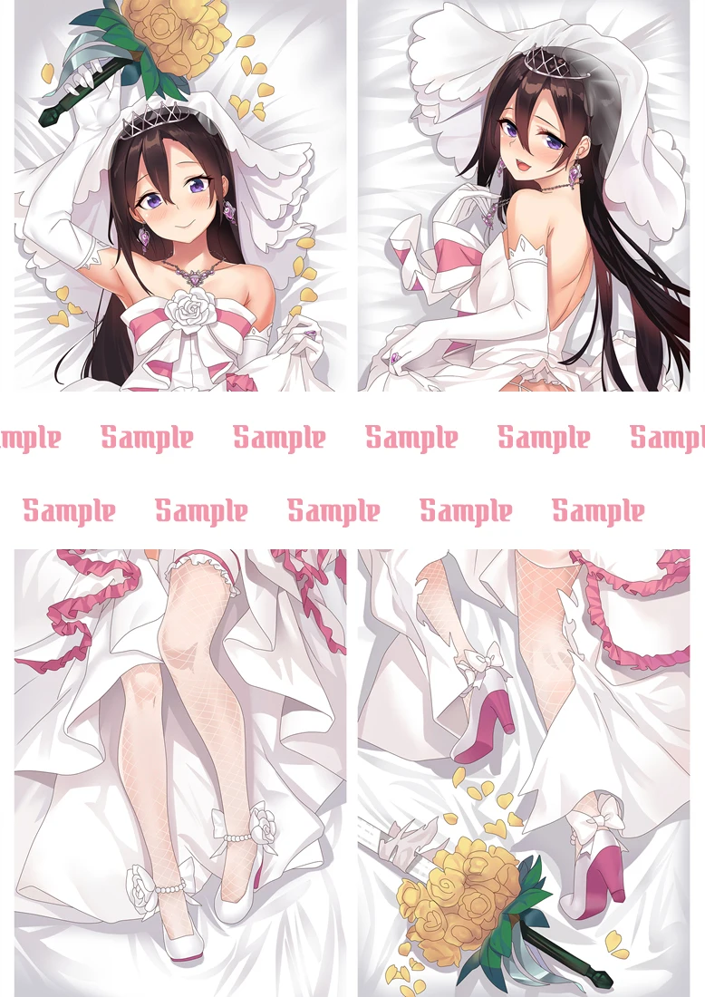 Chtholly Nota Seniorious WorldEnd SukaSuka Dakimakura Anime Body Pillow  Case 79078 Female Sword Wedding dress –