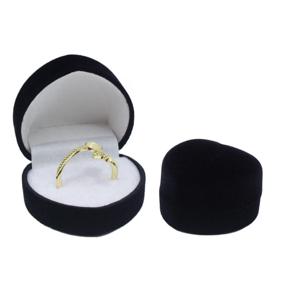 Earring Packaging Box Plush Jewelry Display Case Velvet Jewelry Box Luxurious Valentine'S Day Gift Box For Wedding Anniversary