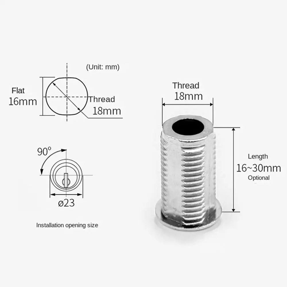 Silver Zinc Alloy Keyless Mechanical Cabinet Door Padlock