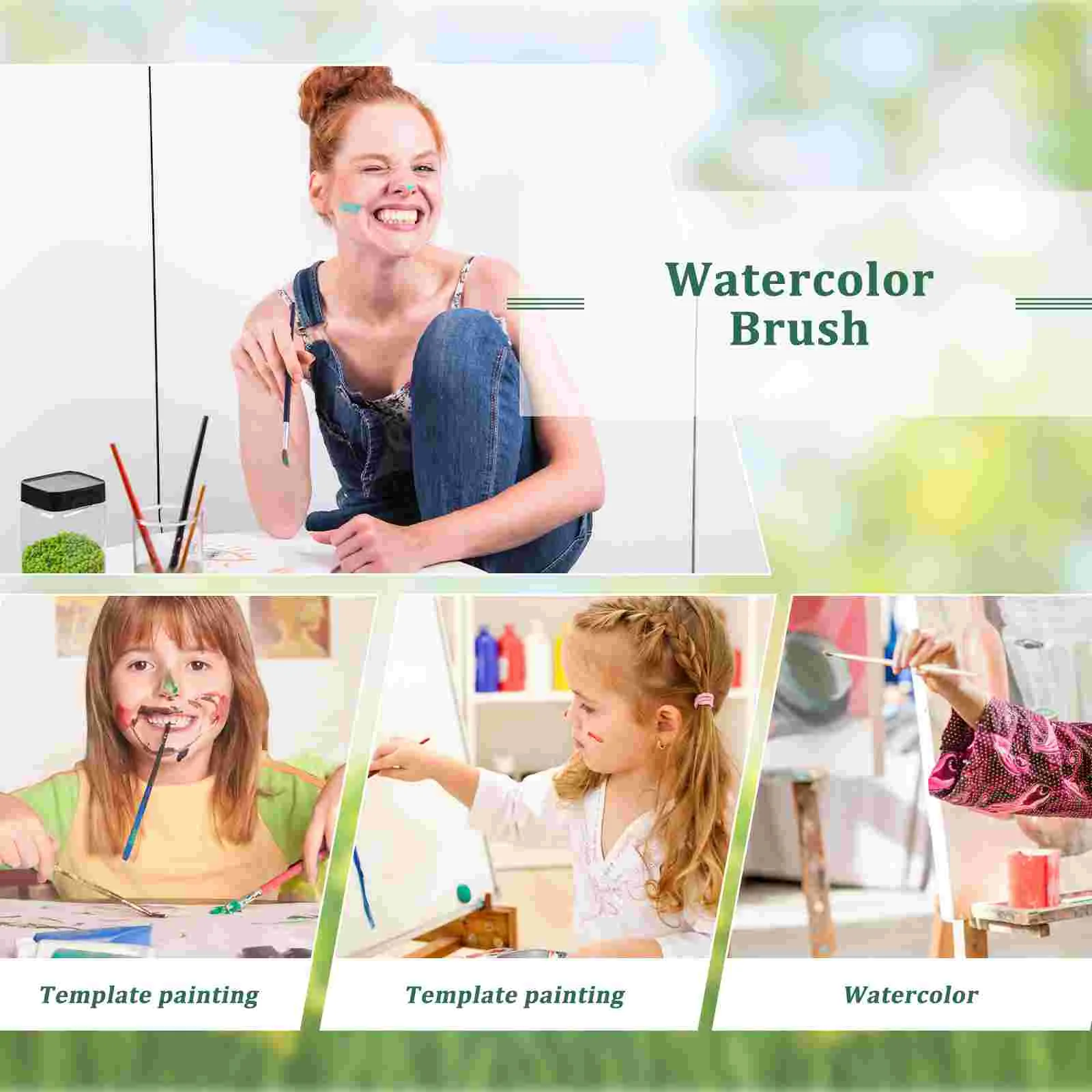 Nylon Bristle Pain Brushes Paint Brushes For Kids Nylon Bristle Pain Portable Reusable Handle Reballing Tools 6pcs paint brushes
