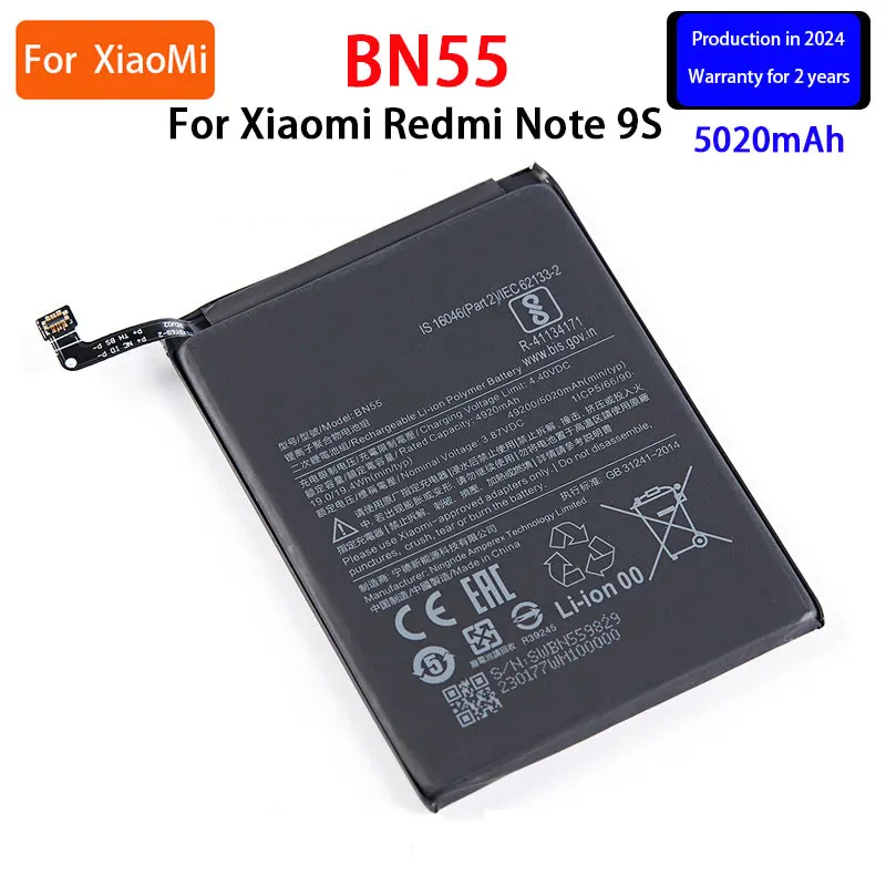 2024-years-100-Orginal-BN55-5020mAh-Battery-For-Xiaomi-Redmi-Note-9-S-Note-9S-Note9S.jpg