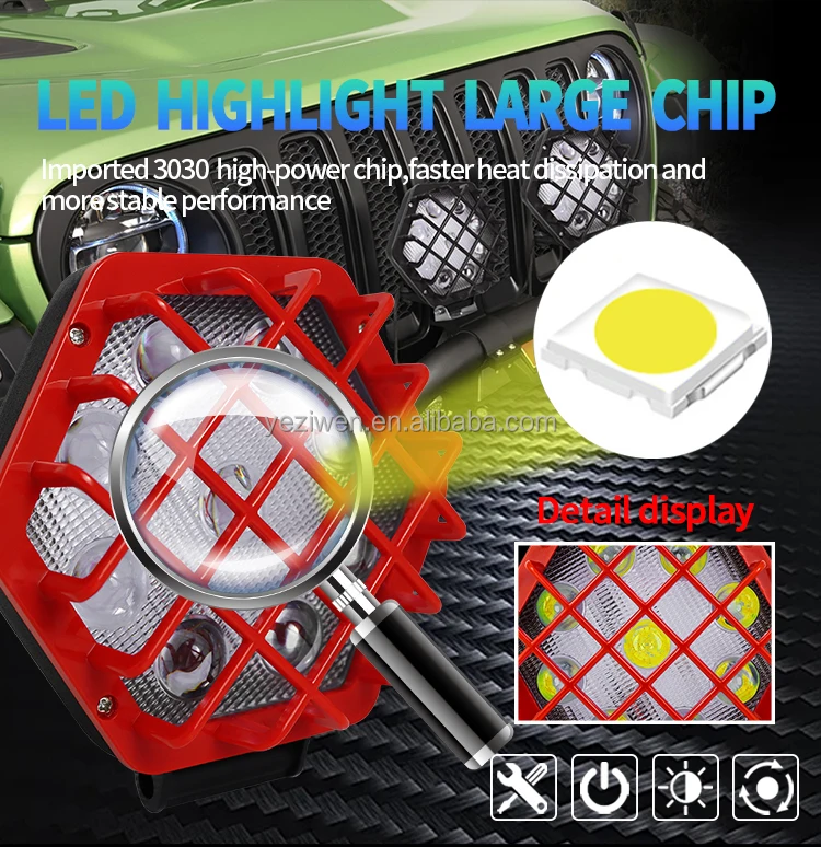 Auto Work Light 150W Led Light Round Square LED Offroad LED Bar 5.5 Inch Spot Fl