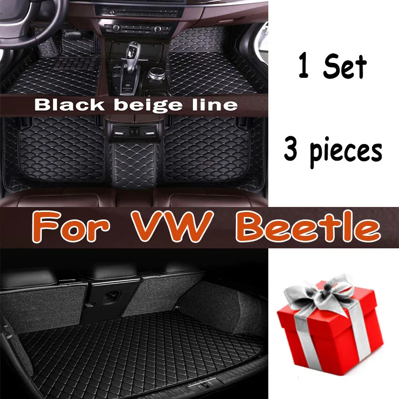 

Автомобильные коврики для VW Beetle A5 2012 ~ 2018, главный и копилотный компьютер, Аксессуары для автомобилей