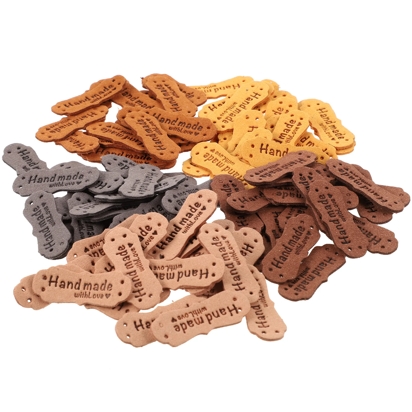 

100 Pcs Handmade Tag Clothes Label Labels Jeans DIY Clothing Embossed Apparel Has