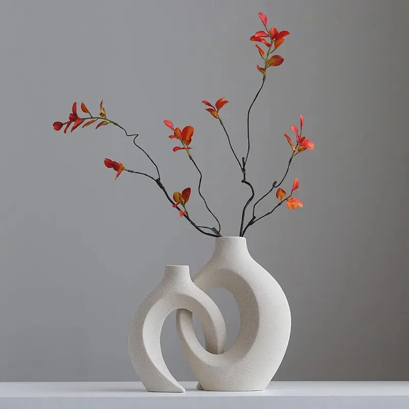 Nordic Ceramic Donut Vase 2