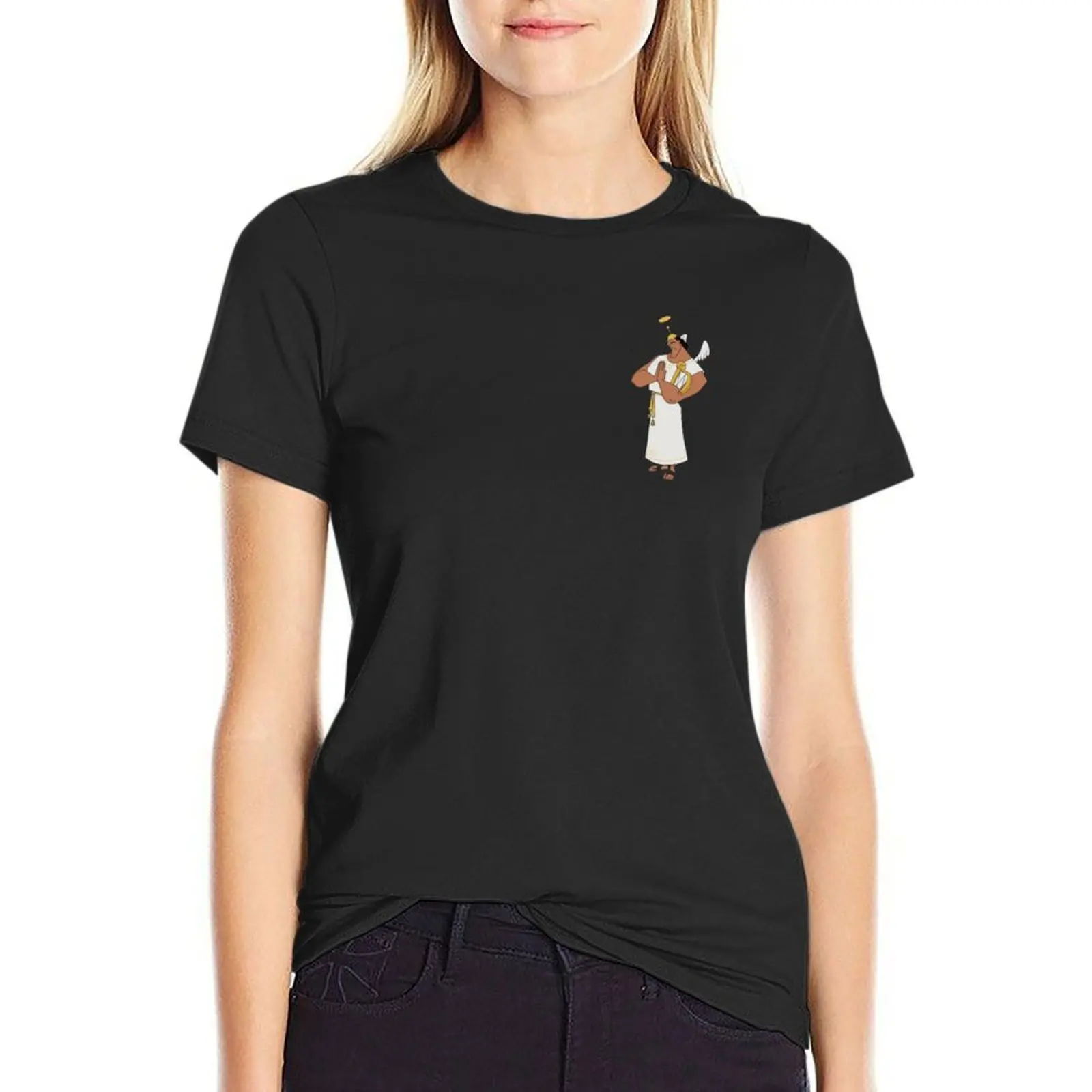 Kronk Emperors New Groove Angel T-Shirt funny cute clothes workout shirts for Women loose fit