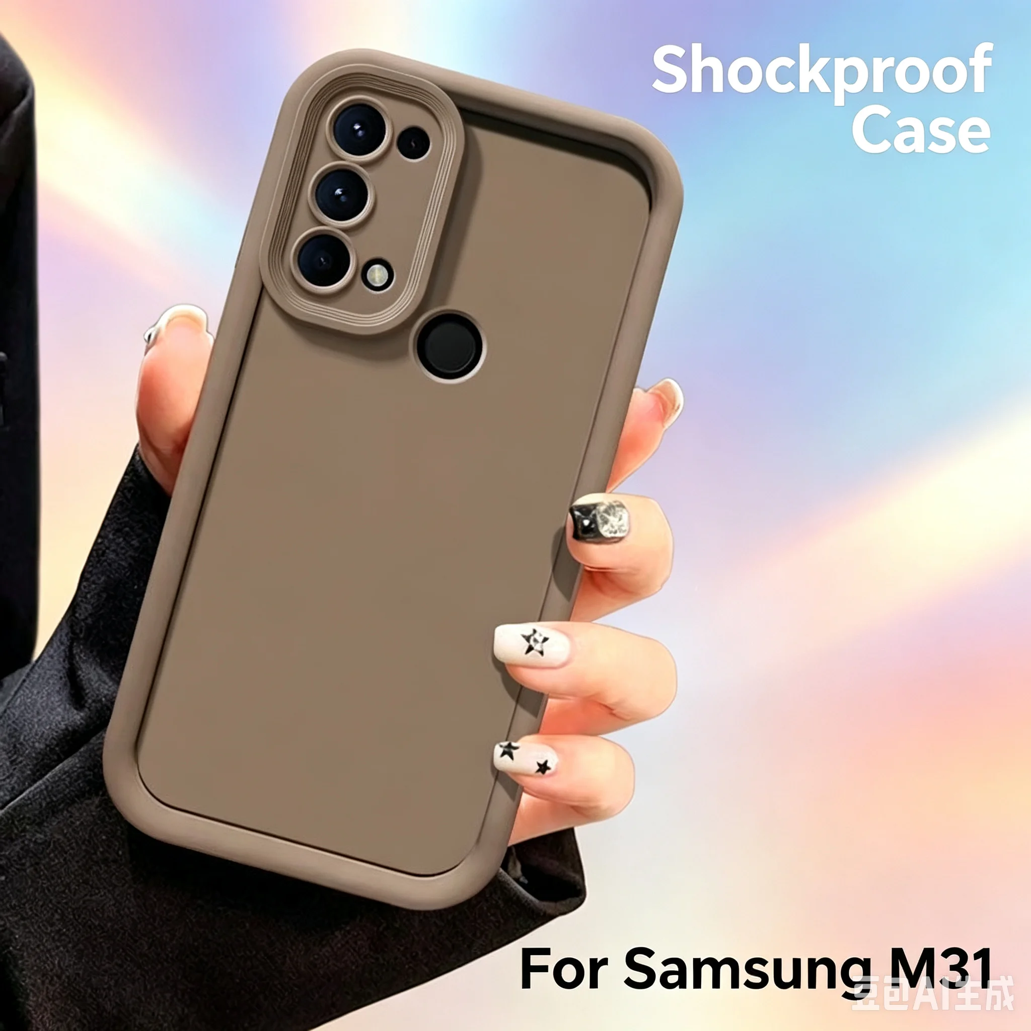 Soft Matte Silicone Shockproof Phone Case with Full Camera Protection and Anti-Scratch Bumper Cover