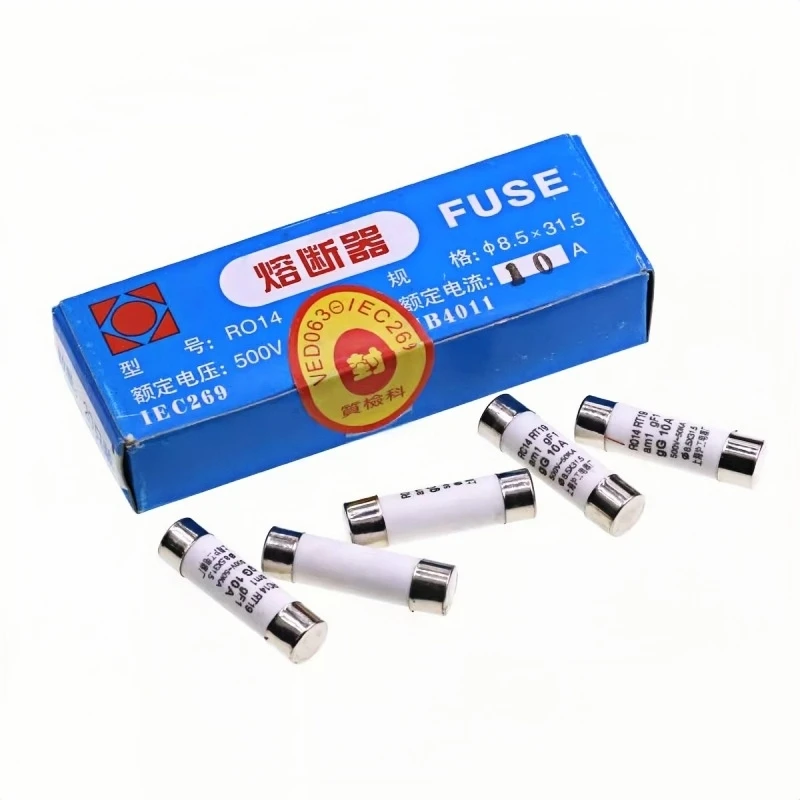 RO16 Fuse Replacement Fast Melting Ceramic Tube R014 R015 R016 R17 500V ...