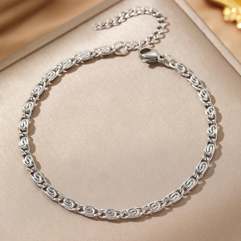 Edelstahlarmbänder Einfaches klassisches Design Mehrere Breiten zur Auswahl Stilvolle Armbänder für Damenschmuck Neue Produkte – Detail 3