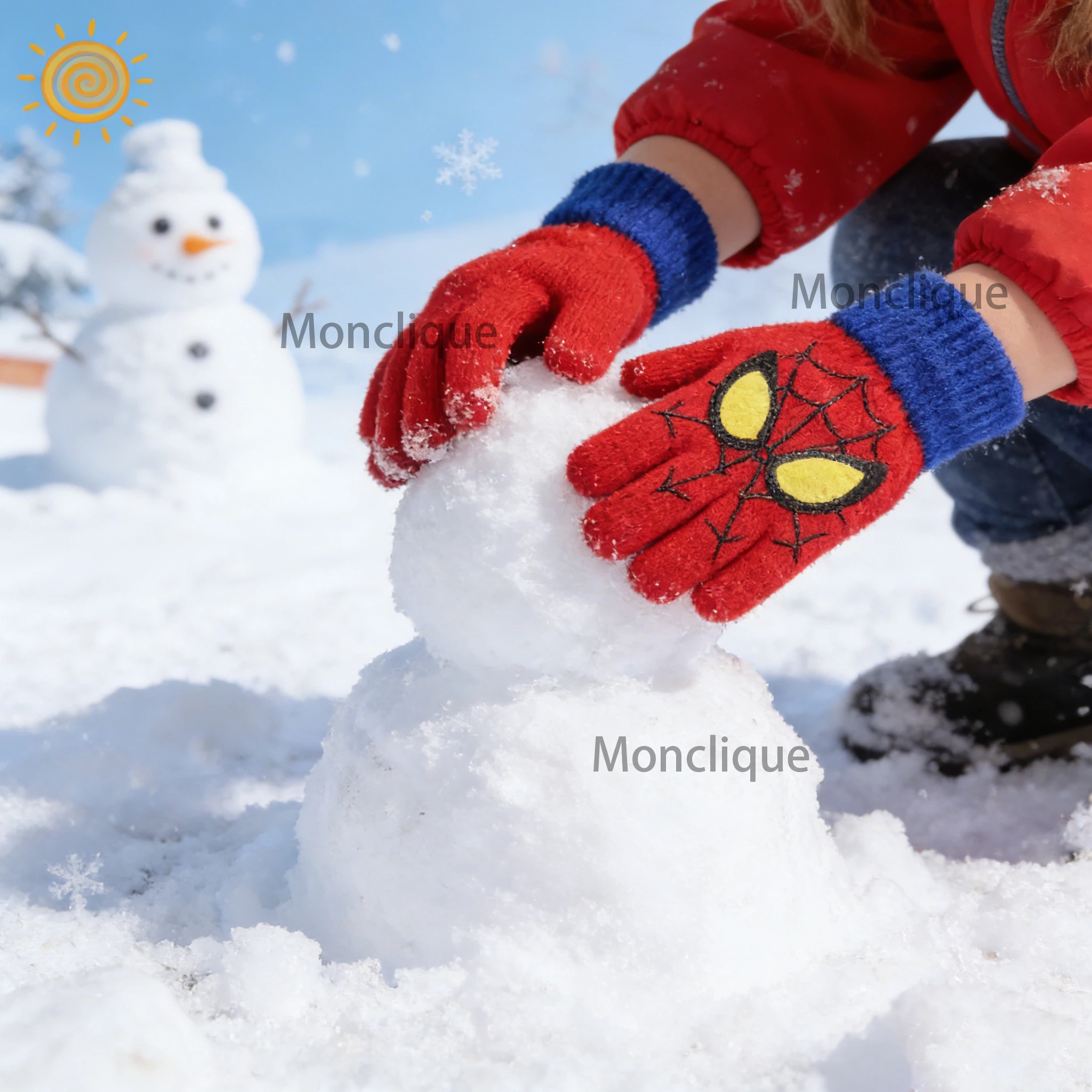 Spiderman Winter Kinder-Wärmehandschuhe Marvel Anime Cartoon Strickhandschuhe Niedliche Dekoration Freunde Weihnachtsgeschenke Auf Lager – Detail 4